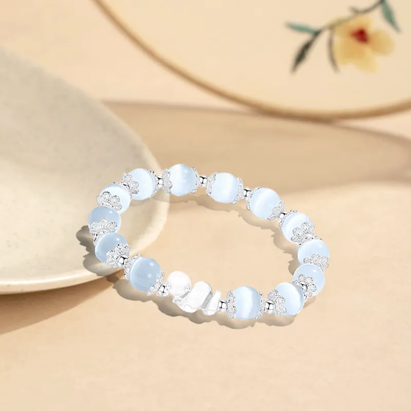 D.K.X Glass Cat Eye Bracelets Women's-2