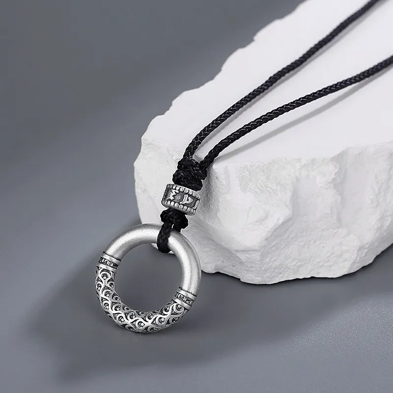 D.K.X S999 Fine Silver Sterling Silver Necklaces Unisex-1