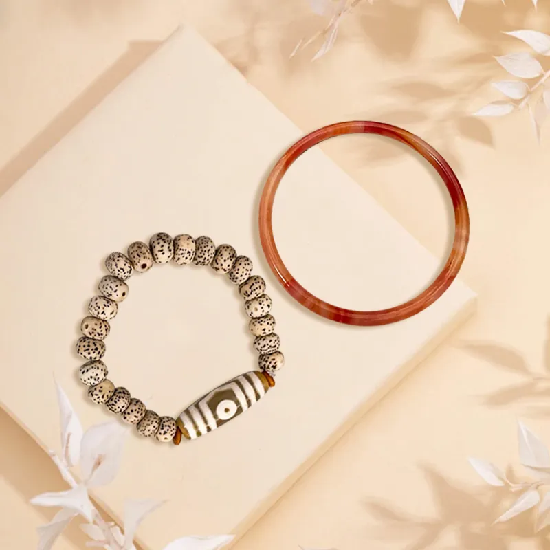 D.K.X Star Moon Bodhi Seeds Bracelets Women's-1