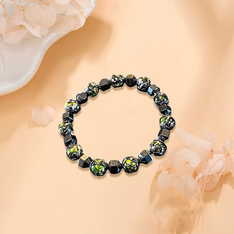 D.K.X Hematite Bracelets Unisex-1