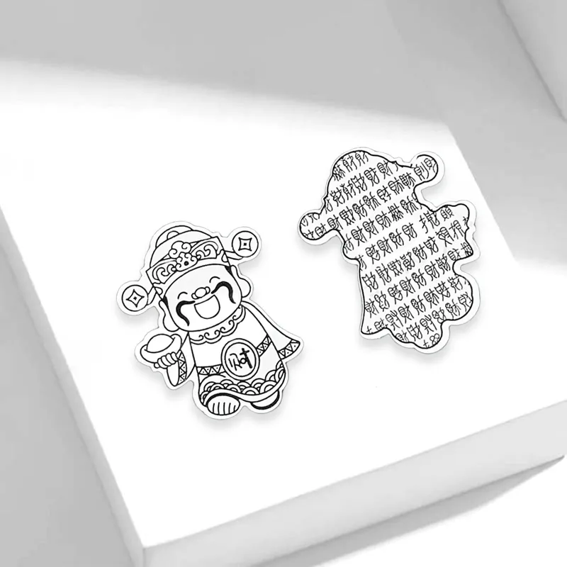D.K.X Sterling Silver Cell Phone Sticker Unisex-2