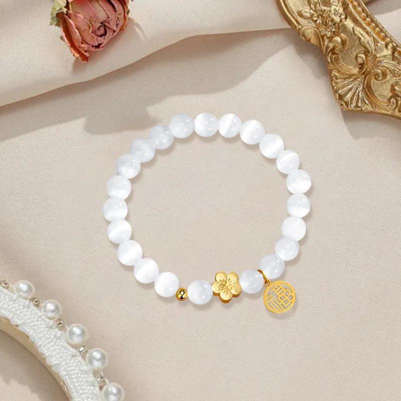 D.K.X Glass Cat Eye Bracelets Women's-2