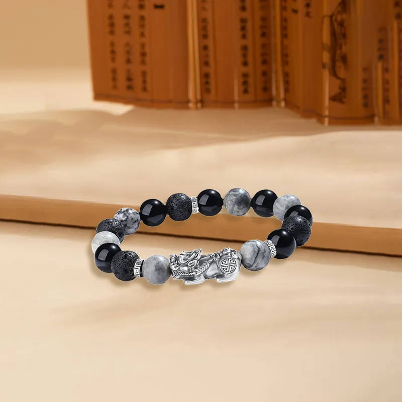 D.K.X Map Stone Bracelets Unisex-2