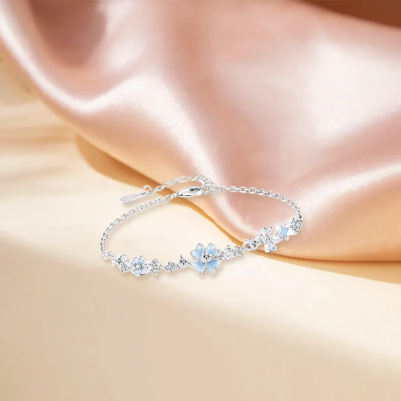 D.K.X S925 Silver Bracelets Women's-2