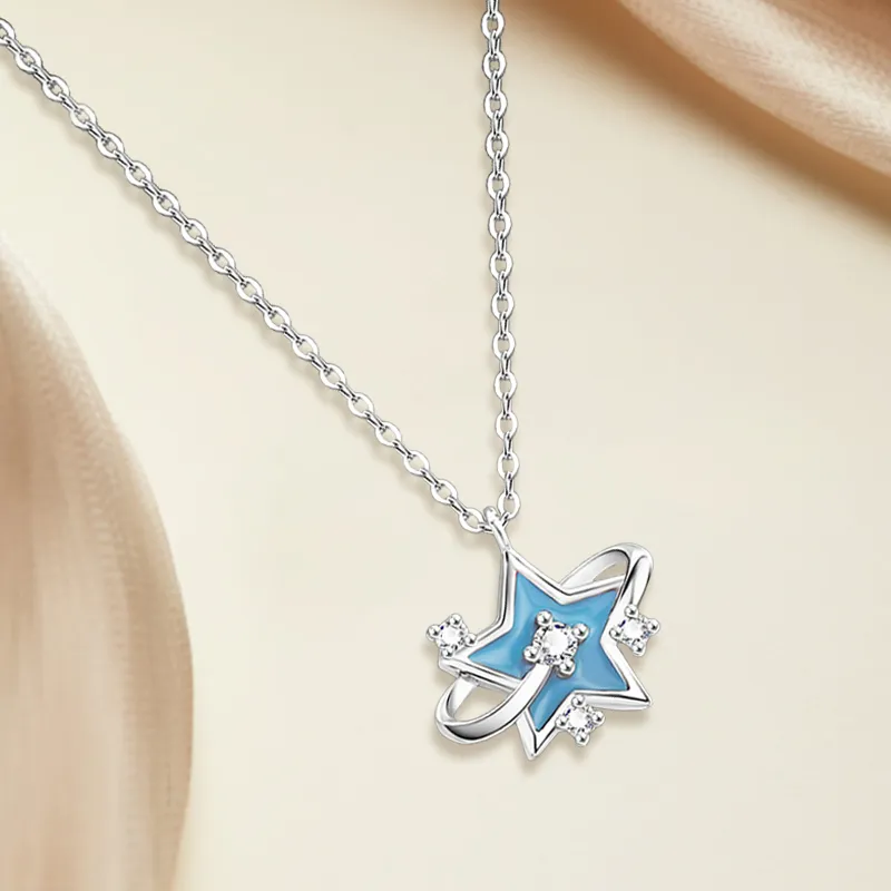D.K.X S999 Fine Silver Necklaces Women's-1