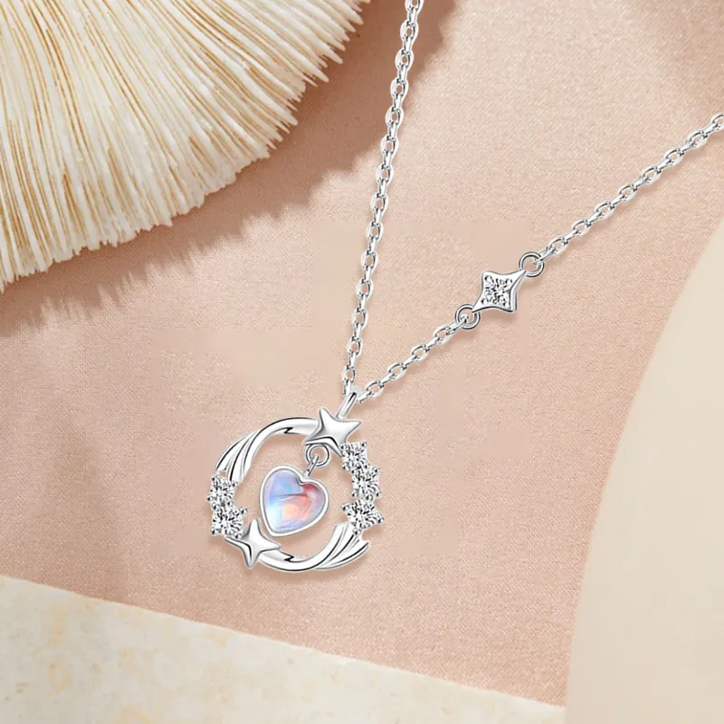 D.K.X Silver Chain Necklaces Women's-2