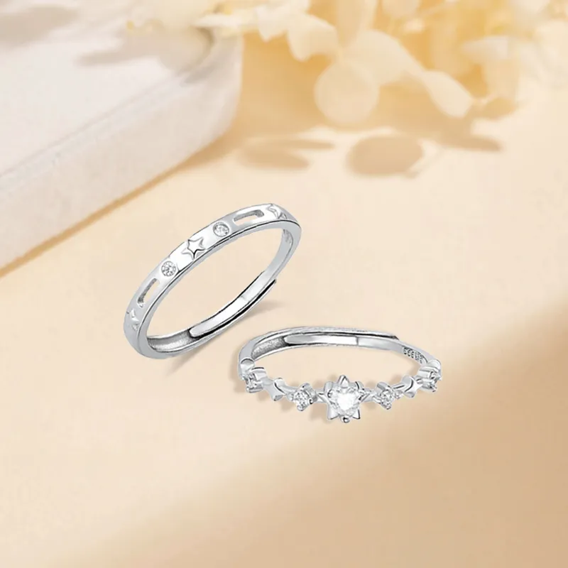D.K.X S999 Fine Silver Rings Unisex-2