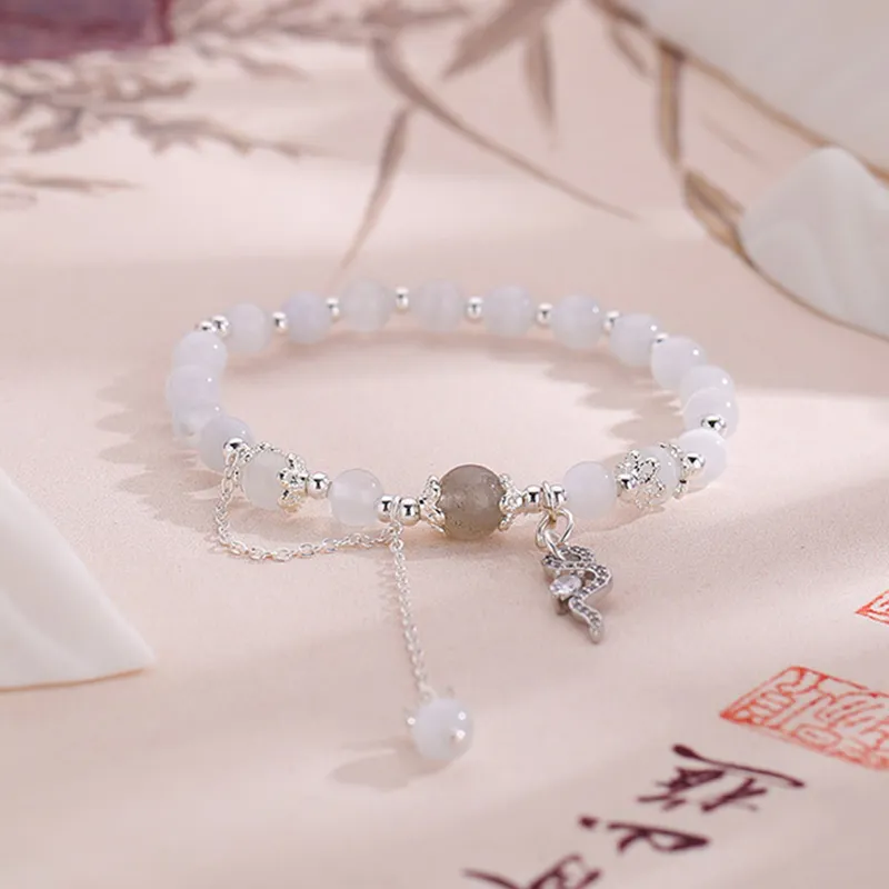 D.K.X Glass Cat Eye Bracelets Women's-1