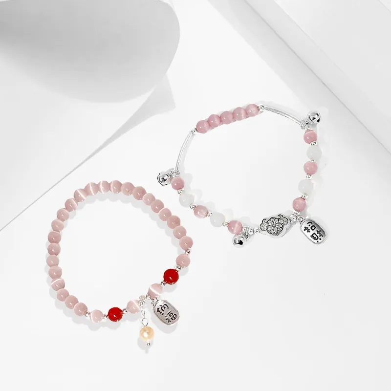 D.K.X Glass Cat Eye Bracelets Women's-2