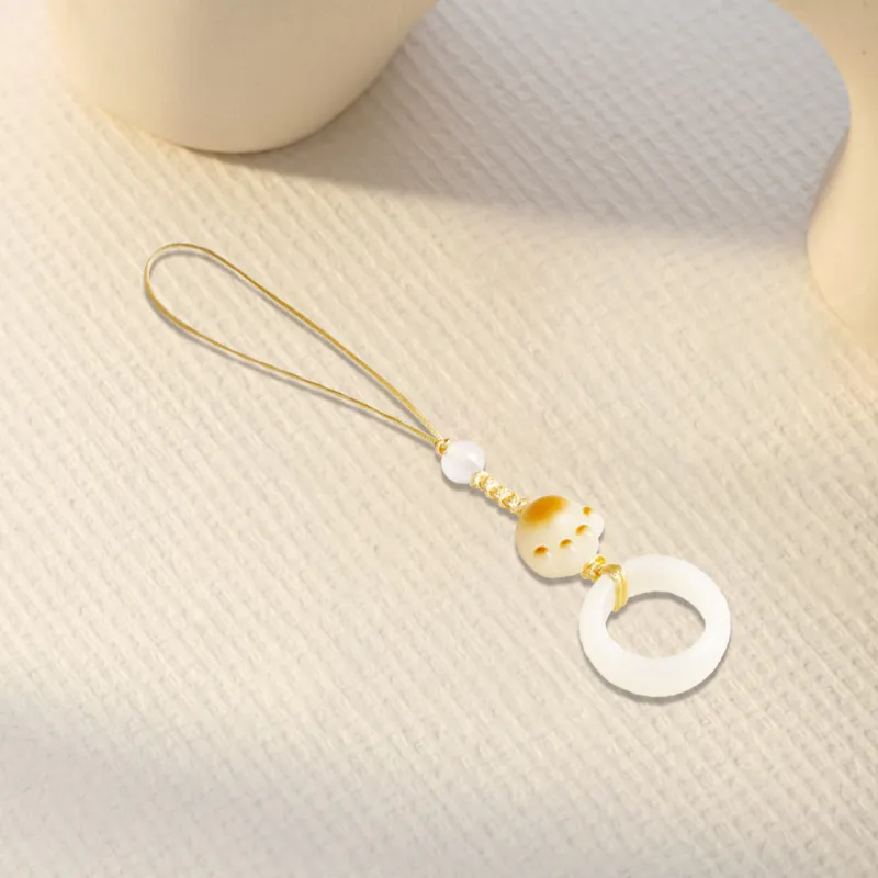 D.K.X White Jade Bodhi Charm Unisex-2