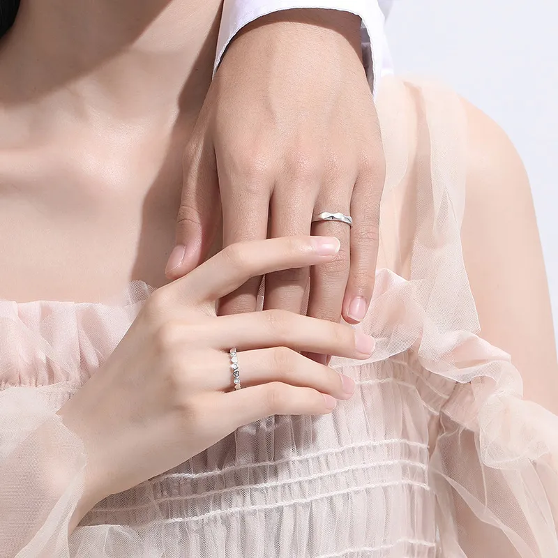 Jodie&Kevin 925 Sterling Silver Rings Unisex-1