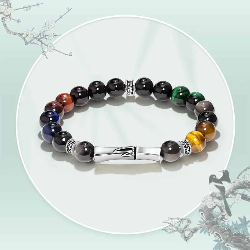 Jodie&Kevin Tiger's Eye Stone Bracelets Unisex-2