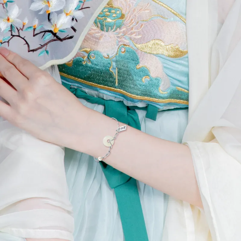 Jodie&Kevin Hetian Jade Bracelets White Jade/Pale Greenish White Jade Women's-2