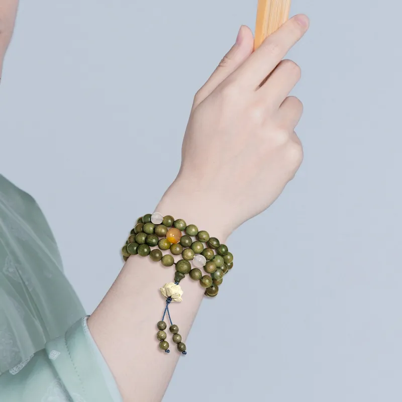 Jodie&Kevin Green Sandalwood Bracelets Unisex-7