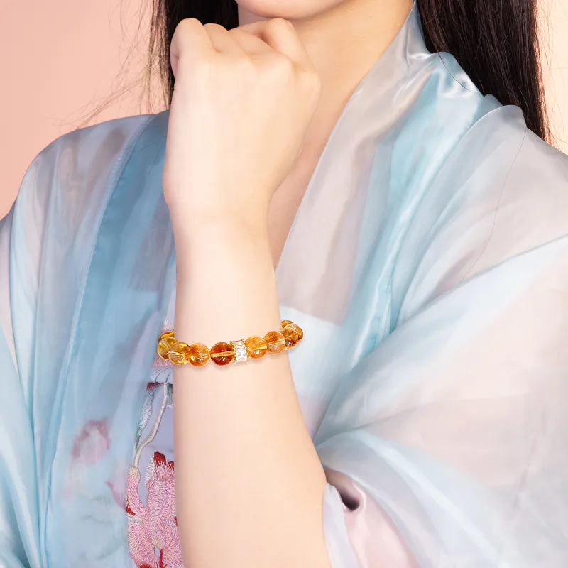 Jodie&Kevin Natural Citrine Bracelets Unisex-18