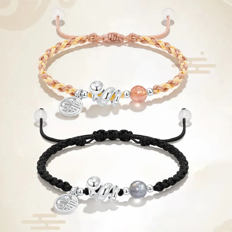 Jodie&Kevin Alloy Bracelets Unisex Black/Red/Pink/Grey-18