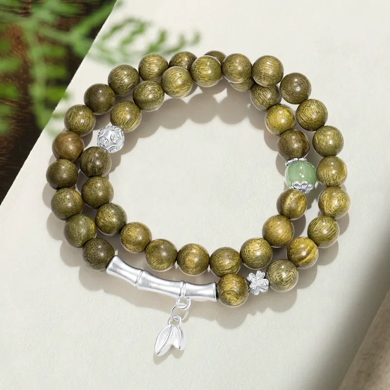 Jodie&Kevin Green Sandalwood Bracelets Unisex-2