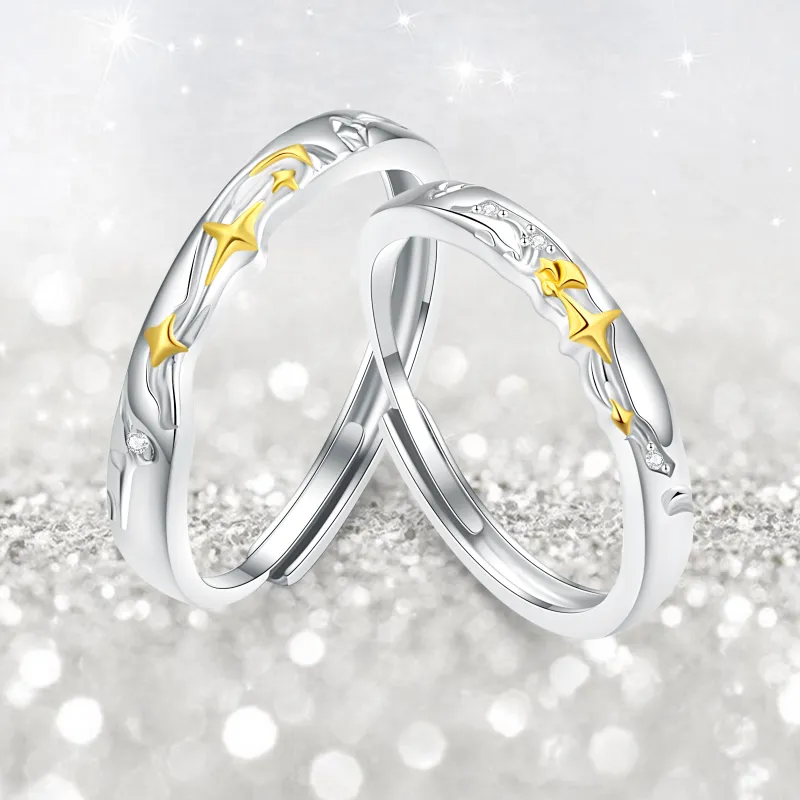Jodie&Kevin 999 Fine Silver Rings Unisex-2