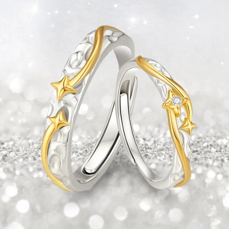 Jodie&Kevin 999 Fine Silver Rings Unisex-2