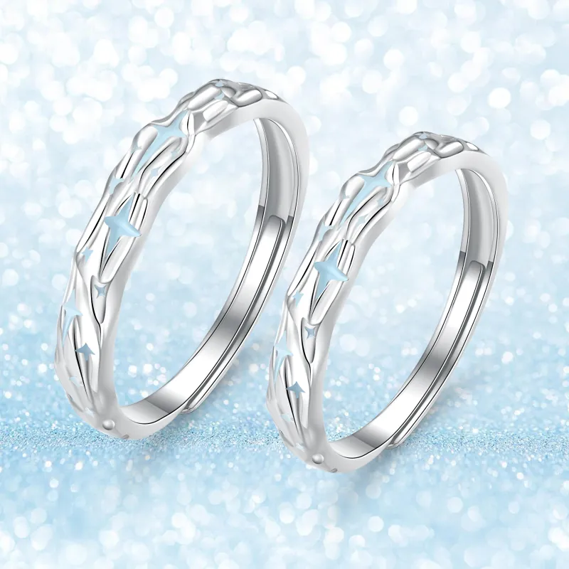 Jodie&Kevin 999 Fine Silver Rings Unisex-2