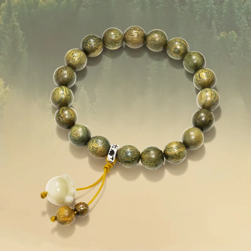 Jodie&Kevin Green Sandalwood Bracelets Unisex-4
