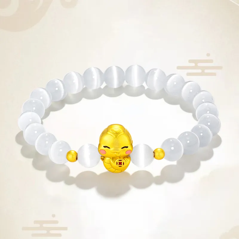 Jodie&Kevin Artificial Cat's Eye Stone Bracelets Unisex-4