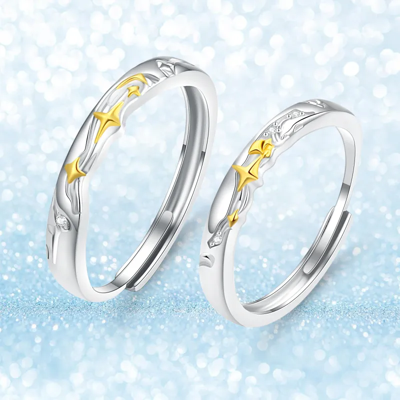 Jodie&Kevin 999 Fine Silver Rings Unisex-3