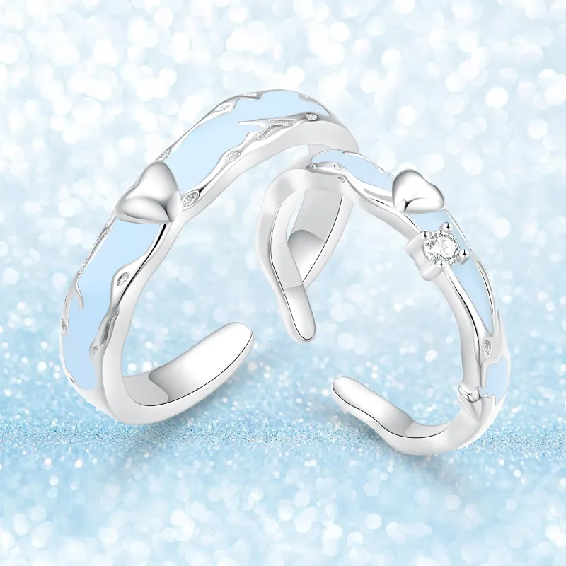 Jodie&Kevin 925 Sterling Silver Rings Unisex-3