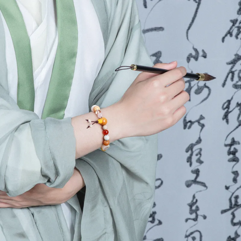 There Is You In The Long World Bodhi Root Bracelets Unisex-2