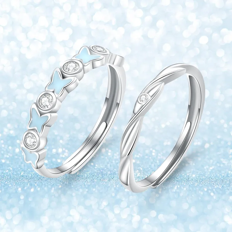 Jodie&Kevin Sterling Silver Rings Unisex-3