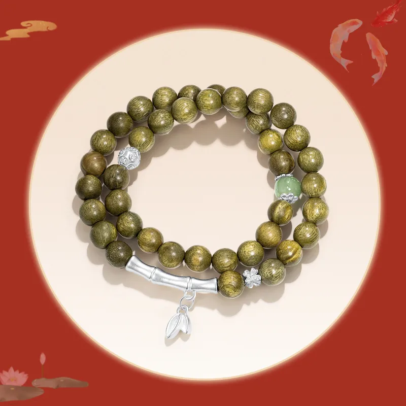 Jodie&Kevin Green Sandalwood Bracelets Unisex-1