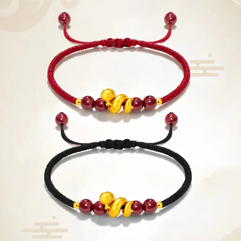 Jodie&Kevin Reconstructed Cinnabar Cinnabar Bracelets Unisex-4