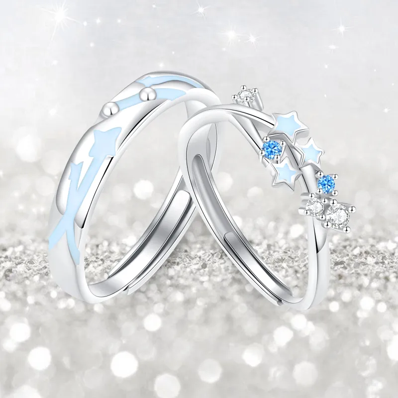 Jodie&Kevin S999 Fine Silver/925 Sterling Silver Rings Unisex-13