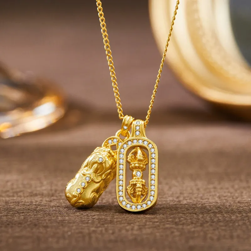 Jodie&Kevin Synthetic Cubic Zirconia Necklaces Unisex-11
