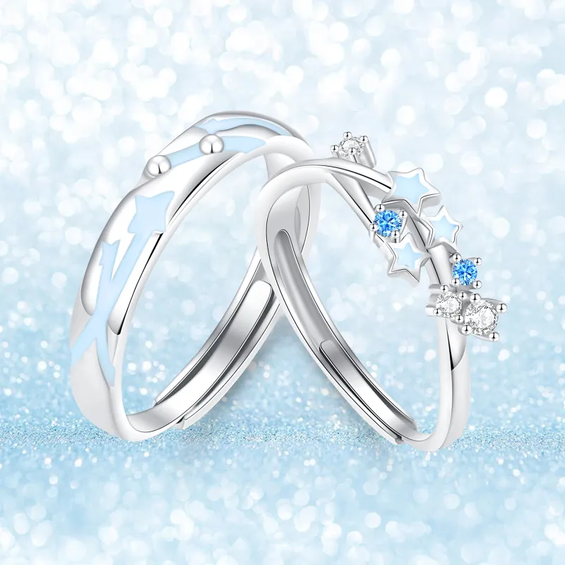 Jodie&Kevin S999 Fine Silver/925 Sterling Silver Rings Unisex-5