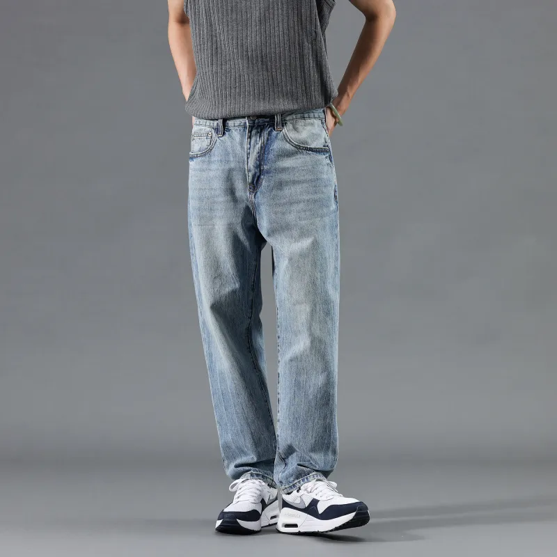 FAIRWHALE Jeans Unisex Denim Blue-7