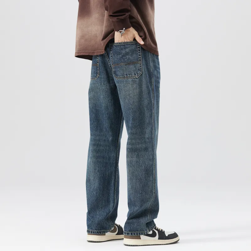FAIRWHALE Jeans Unisex Denim Blue-9