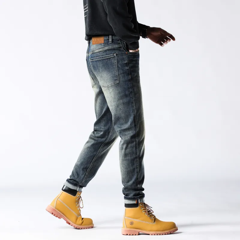 FAIRWHALE Jeans Unisex Denim Blue-7
