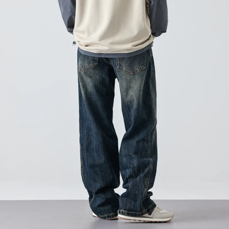 FAIRWHALE Jeans Unisex Denim Blue-8