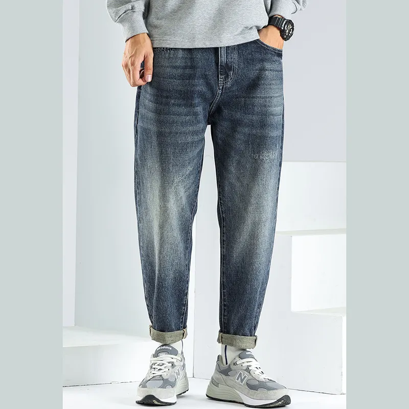 FAIRWHALE Jeans Spring Summer Unisex Denim Blue-2