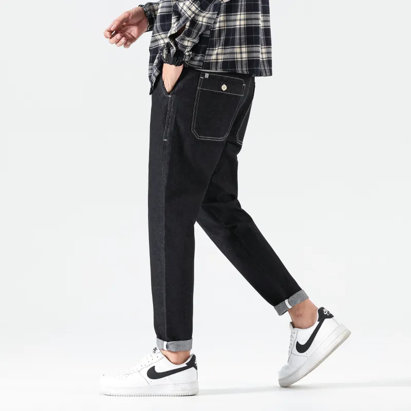 FAIRWHALE Jeans Unisex Denim Black-9