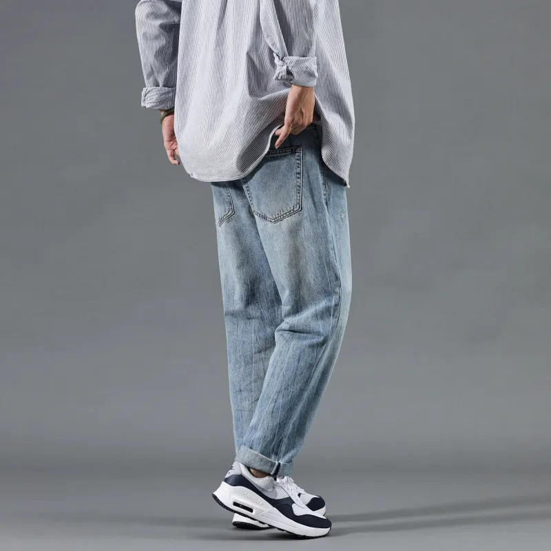 FAIRWHALE Jeans Unisex Denim Blue-5