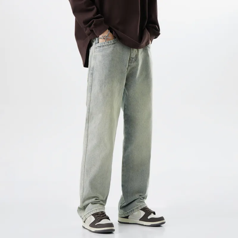 FAIRWHALE Jeans Unisex Denim Blue-4
