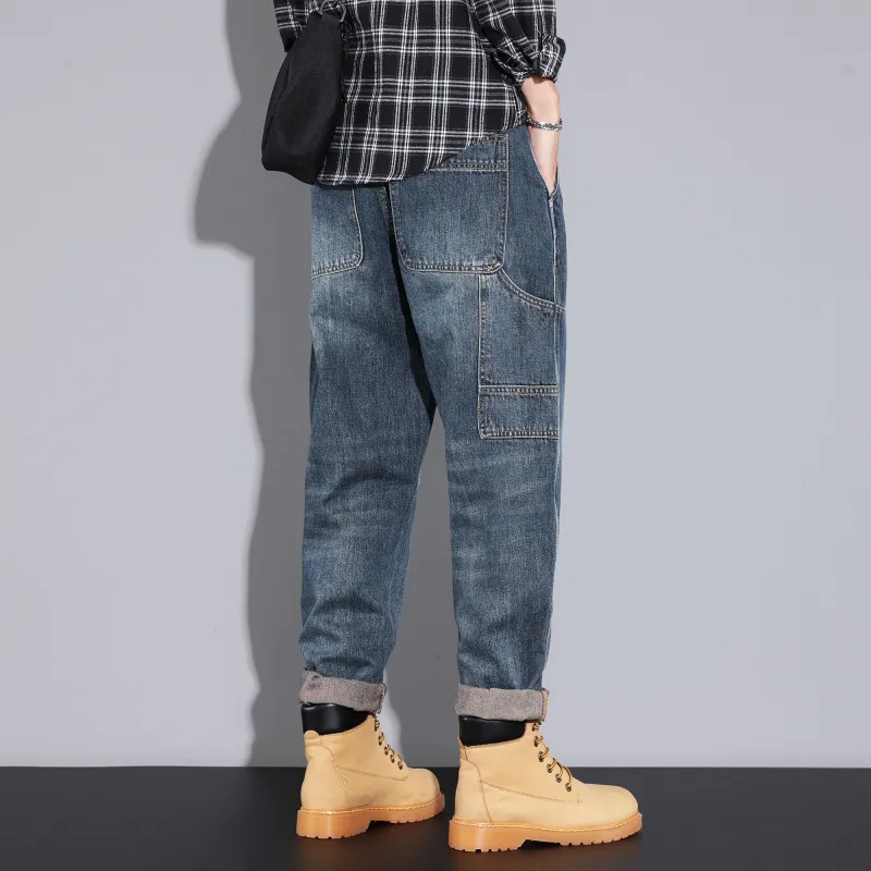 FAIRWHALE Jeans Unisex Denim Blue-8