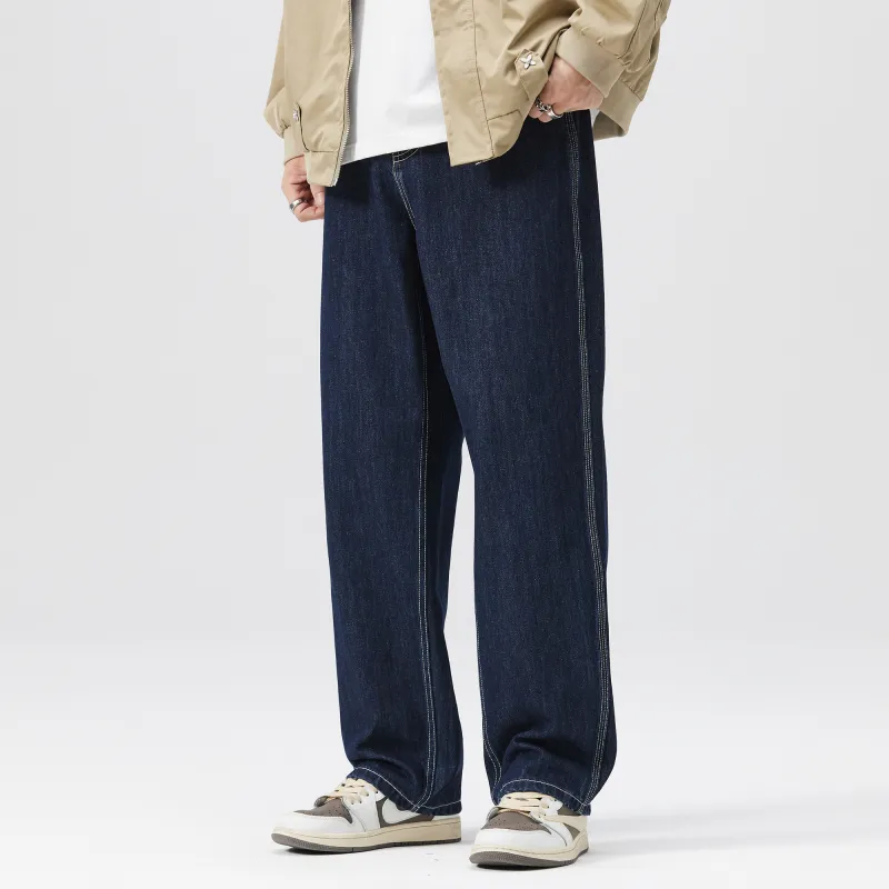 FAIRWHALE Jeans Unisex Denim Blue-4