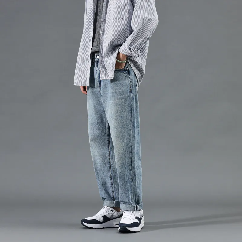 FAIRWHALE Jeans Unisex Denim Blue-8