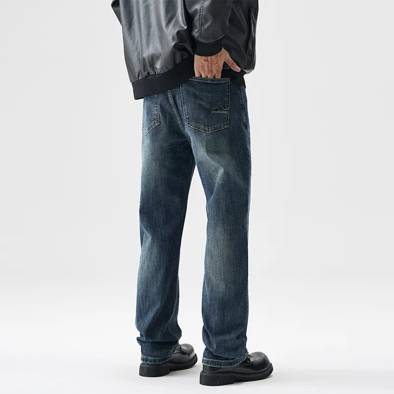 FAIRWHALE Jeans Unisex Navy Blue-7