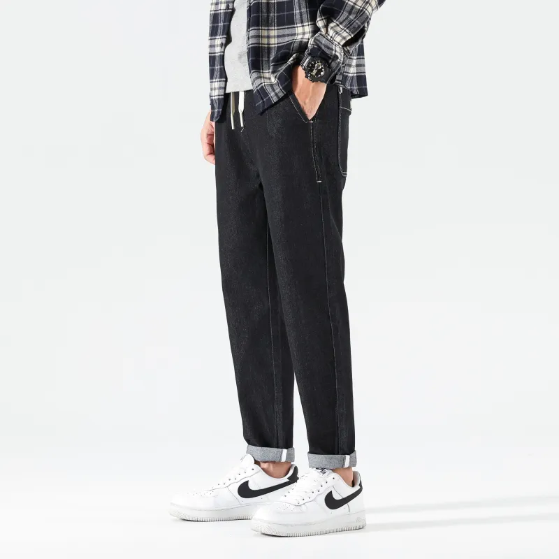 FAIRWHALE Jeans Unisex Denim Black-8