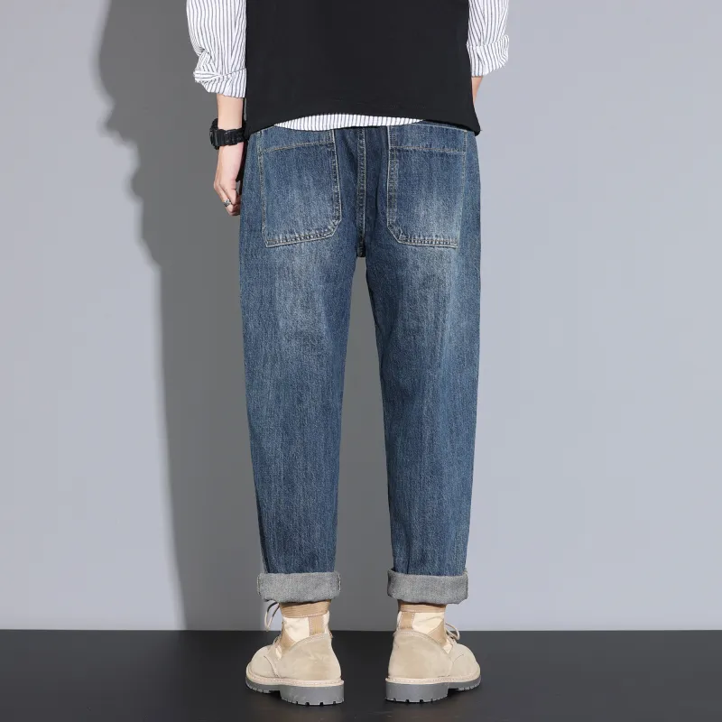 FAIRWHALE Jeans Unisex Denim Blue-8
