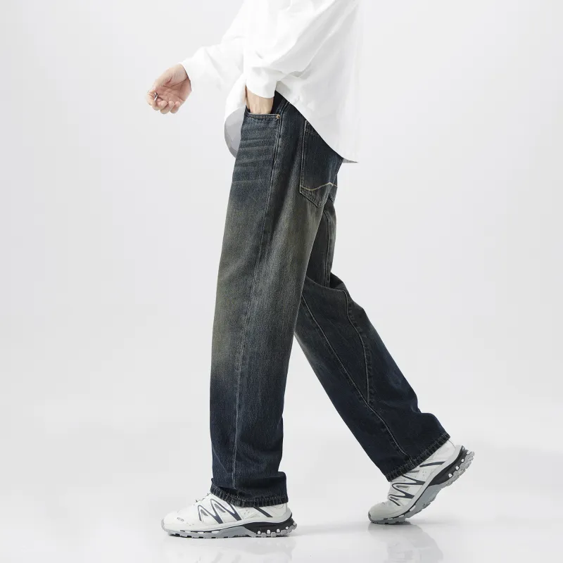FAIRWHALE Jeans Unisex Denim Blue-4